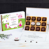 1st Birthday Return Gifts - 12 Chocolate Box - Middle Two Printed Chocolates (Minimum 10 Boxes)