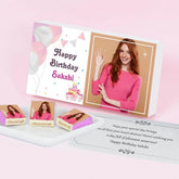 Birthday Gift with Photo Wrapped Chocolates