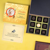 1st Birthday Return Gifts - 9 Chocolate Box - Middle Printed Chocolates (Minimum 10 Boxes)
