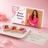 Birthday Gift with Photo Wrapped Chocolates