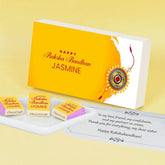 Thread of Love - Rakhi Gift for Sister with Wrapped Chocolates