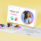 Happy Holi Gift with Personalized Wrapped Chocolates