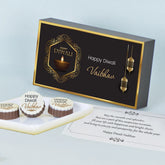 Diya Design Personalised Gift for Diwali with Printed Chocolates