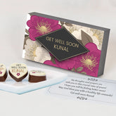 Get Well Gifts for Men: Personalized Get Well Soon Boyfriend Gifts with Printed Chocolates