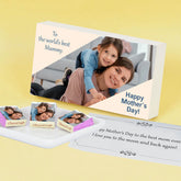 Elegant Mother's Day Gift Personalised with Photo (with Wrapped Chocolates)