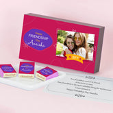 Beautiful Friendship's Day Gift with Personalized Wrapped Chocolates