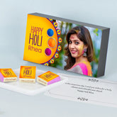 Ethnic Design Holi Gift Box with Personalised Wrapped Chocolates
