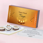 Hanging Diya Design Personalised Chocolate Gift for Deepavali