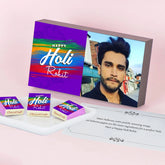 Beautiful Holi Gift Box with Personalised Wrapped Chocolates