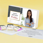 Beautiful Modern Design Personalised Chocolate Gift Box for Birthday (with Wrapped Chocolates)