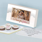 Valentines Day Presents for Him: Romantic Presents for Men with Personalized I Love You Photo Chocolates