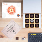 Corporate Diwali Gifts - 9 Chocolate Box - Single Printed Chocolates (Minimum 50 Boxes)
