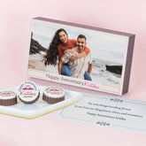 Anniversary Gift for Husband: Best Anniversary Gift for Husband with Personalized Photo Chocolates