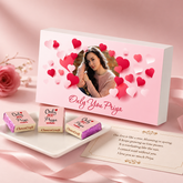 Romantic Gift Box with Chocolates Personalized with Photo (with Wrapped Chocolates)