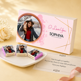 Photo Chocolate Personalised I Love You Gift (with Wrapped Chocolates)
