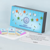 Pinwheel Tricolour Design Gift for Independence Day with Wrapped Chocolates