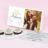 Anniversary chocolate gifts with anniversary chocolates photo chocolates