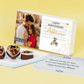 Anniversary gifts with best anniversary gifts photo chocolates