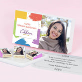 Elegant box labelled best gift for Rakhi