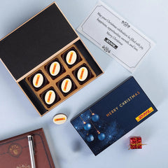 Sample 6-piece logo chocolate box – perfect business Christmas gifts for clients