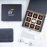 Custom gift box with logo chocolates for employees