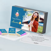Splash of Colour Personalized Birthday Gift Box (with Wrapped Chocolates)