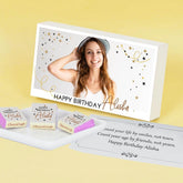 Personalized Birthday Present with Wrapped Chocolates