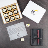Custom chocolate box for employee gifting with company logo