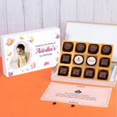 Sample 12-piece box of first birthday favors for adults