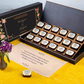 Invitation card for anniversary celebration with wedding anniversary celebration invitation photo chocolates