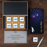 Personalized 6 chocolate box for premium business gifting