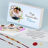 Charming box of rakhi for Rakshabandhan chocolates