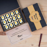 Full gift set: MDF box, branded chocolates, thank‑you note for new homeowner closing gift