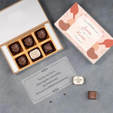 Save the date anniversary party with photo chocolates