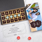 Unique anniversary invitations with anniversary party save the date photo chocolates