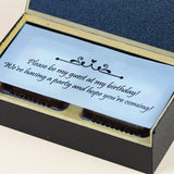 Birthday Invitations - 2 Chocolate Box - All Printed Chocolates (Minimum 10 Boxes)