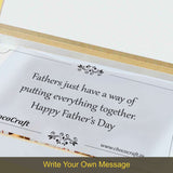 Personalised Chocolate Gift for Father with Wrapped Chocolates