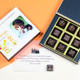 Birthday Invitations - 9 Chocolate Box - Assorted Chocolates (Sample)