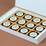 Anniversary Invitations - 12 Chocolate Box - All Printed Chocolates (Minimum 10 Boxes)