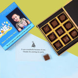 1st Birthday Return Gifts - 9 Chocolate Box - Assorted Chocolates (Sample)