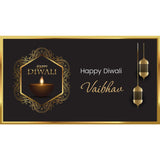 Diya Design Personalised Gift for Diwali with Printed Chocolates