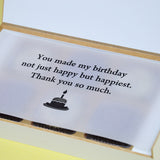 1st Birthday Return Gifts - 6 Chocolate Box - Alternate Printed Chocolate (Sample)