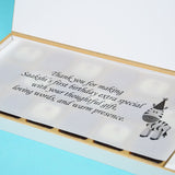1st Birthday Return Gifts - 18 Chocolate Box - Alternate Printed Chocolates (Sample)