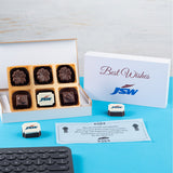 Corporate Gifts - 6 Chocolate Box - Single Printed Chocolate (Sample)