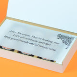 Anniversary Invitations - 6 Chocolate Box - All Printed Chocolates (Sample)