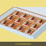Romantic Anniversary Gift Photo on Chocolates (with Wrapped Chocolates)