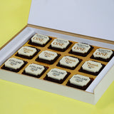Birthday Return Gifts - 12 Chocolate Box - All Printed Chocolates (Sample)