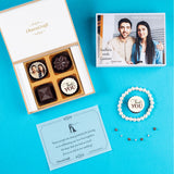 Wedding Return Gifts - 4 Chocolate Box - Alternate Printed Chocolate (Sample)