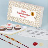 Souvenir of Love - Gift with Printed Chocolates (Rakhi Pack Optional)