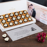 Wedding Return Gifts - 18 Chocolate Box - All Printed Chocolates (Minimum 10 Boxes)